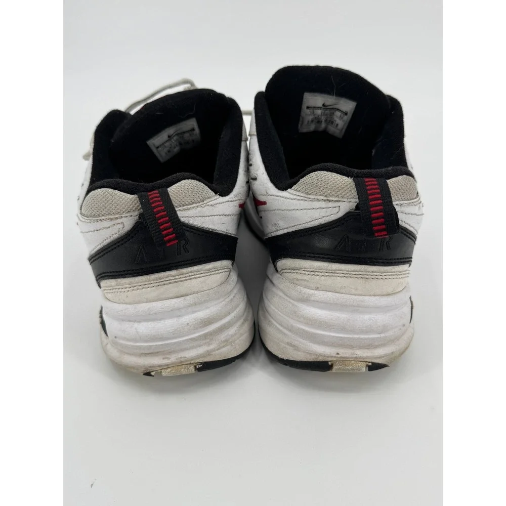 Nike Air Monarch IV 415445-101 Mens Sneakers 12 White Black Swoosh Workout Shoes